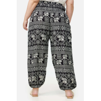 Harembroek XL Olifantje zwart